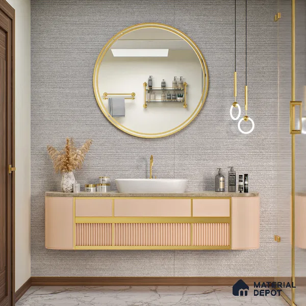 Stone Floor & Wall Tile | TL 00755 Dolphin Linia 4 ft x 2 ft Punch Matte Finish Full Body Vitrified Tile - 9 mm | Suitable For Living Room, Bedroom, Bathroom