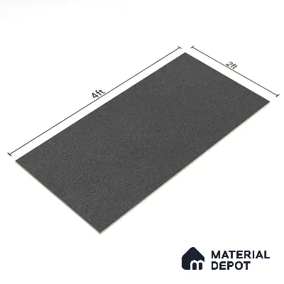 Stone Floor & Wall Tile | TL 00756 Graphite 4 ft x 2 ft Matte Finish Full Body Vitrified Tile - 9 mm | Suitable For Living Room, Bedroom, Bathroom