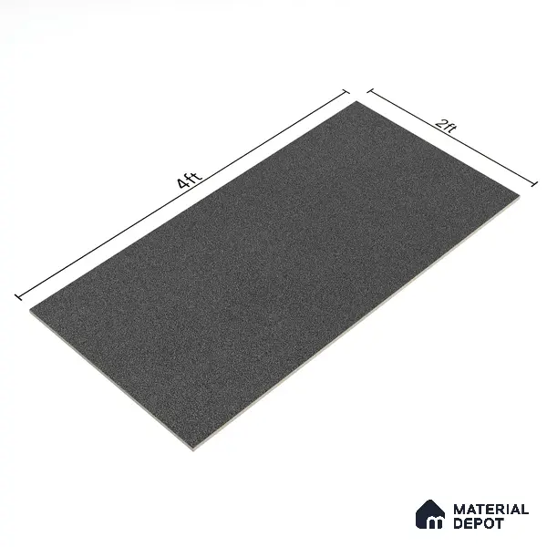 Stone Floor & Wall Tile | TL 00756 Graphite 4 ft x 2 ft Matte Finish Full Body Vitrified Tile - 9 mm | Suitable For Living Room, Bedroom, Bathroom