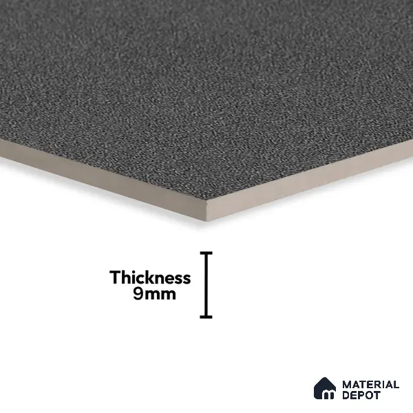 Stone Floor & Wall Tile | TL 00756 Graphite 4 ft x 2 ft Matte Finish Full Body Vitrified Tile - 9 mm | Suitable For Living Room, Bedroom, Bathroom