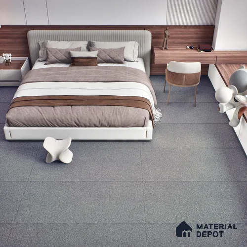 Stone Floor & Wall Tile | TL 00756 Graphite 4 ft x 2 ft Matte Finish Full Body Vitrified Tile - 9 mm | Suitable For Living Room, Bedroom, Bathroom