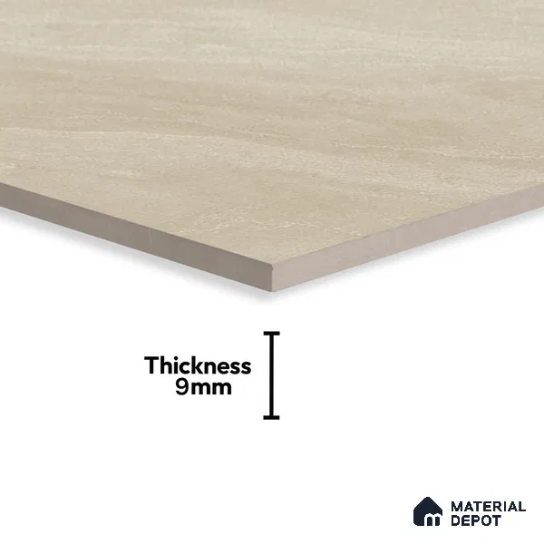 Marble Floor & Wall Tile | TL 00942 Marmi Apricot 4 ft x 2 ft Matte Finish Full Body Vitrified Tile - 9 mm | Suitable For Living Room, Bedroom, Dining Area