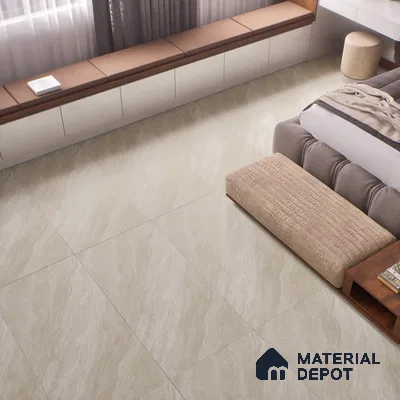 Marble Floor & Wall Tile | TL 00942 Marmi Apricot 4 ft x 2 ft Matte Finish Full Body Vitrified Tile - 9 mm | Suitable For Living Room, Bedroom, Dining Area