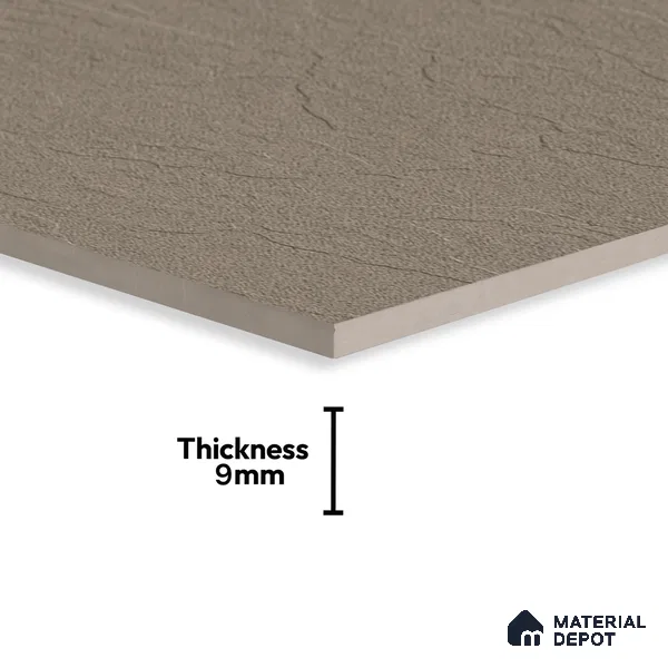 Stone Floor & Wall Tile | TL 00763 Mushroom Stone 4 ft x 2 ft Punch Matte Finish Full Body Vitrified Tile - 9 mm | Suitable For Living Room, Bedroom, Bathroom