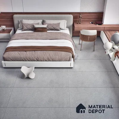 Stone Floor & Wall Tile | TL 00757 Papier Dolphin 4 ft x 2 ft Matte Finish Full Body Vitrified Tile - 9 mm | Suitable For Living Room, Bedroom, Bathroom (Sample)