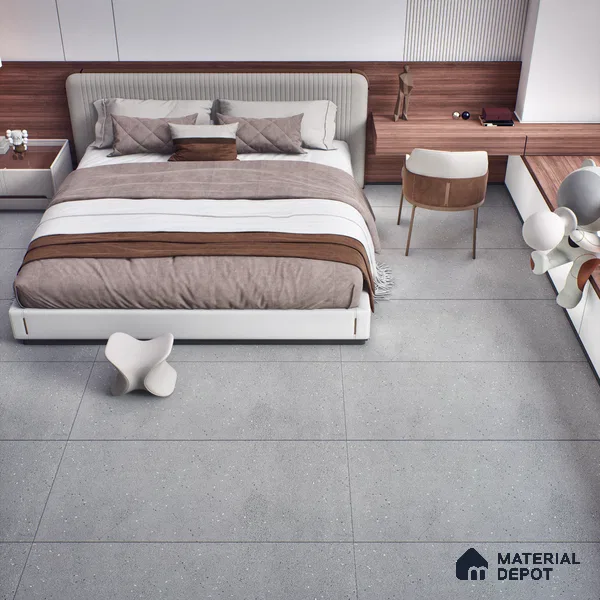 Stone Floor & Wall Tile | TL 00757 Papier Dolphin 4 ft x 2 ft Matte Finish Full Body Vitrified Tile - 9 mm | Suitable For Living Room, Bedroom, Bathroom (Sample)