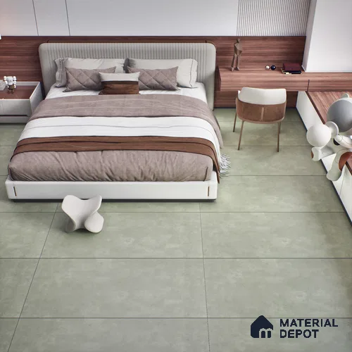 Stone Floor & Wall Tile | TL 00778 Raw Olive 4 ft x 2 ft Matte Finish Full Body Vitrified Tile - 9 mm | Suitable For Living Room, Bedroom, Bathroom