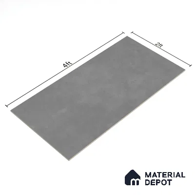 Stone Floor & Wall Tile | TL 00772 Raw Steel Grey 4 ft x 2 ft Matte Finish Full Body Vitrified Tile - 9 mm | Suitable For Living Room, Bedroom, Bathroom (Sample)
