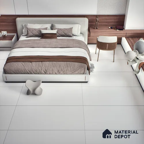 TL 00775 Snow White 1200x600 mm Matte Finish Full Body Vitrified Wall & Floor Tile - 9 mm