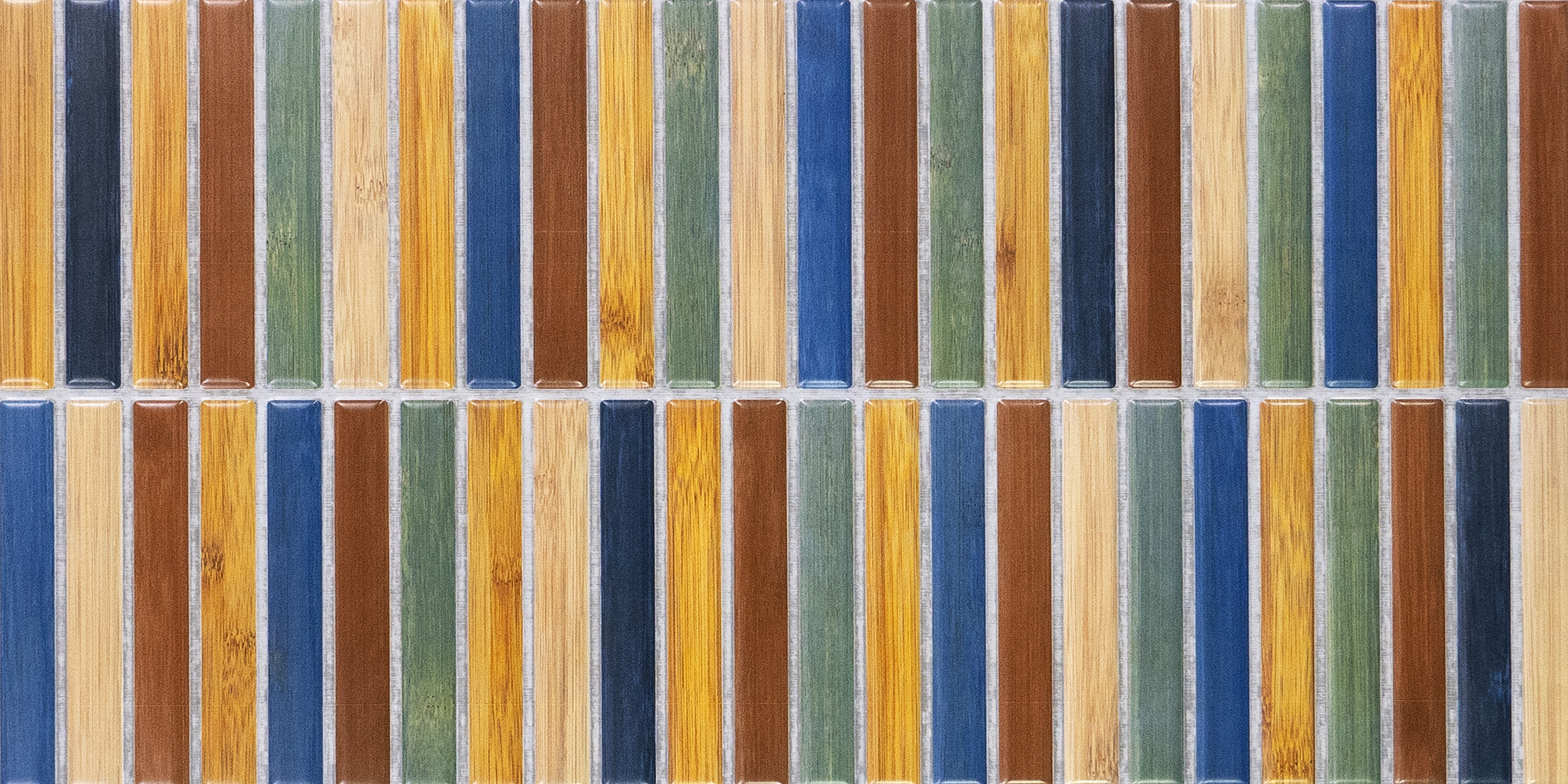 Faux Subway Wall Tile TL 05376 L Miraq KitKat Fusion 2 ft x 1 ft Ceramic Matte Finish - 8 mm | Suitable For Kitchen, Bathroom Walls and Backsplashes | Please Expect a Slight Variation of Pattern (Sample)