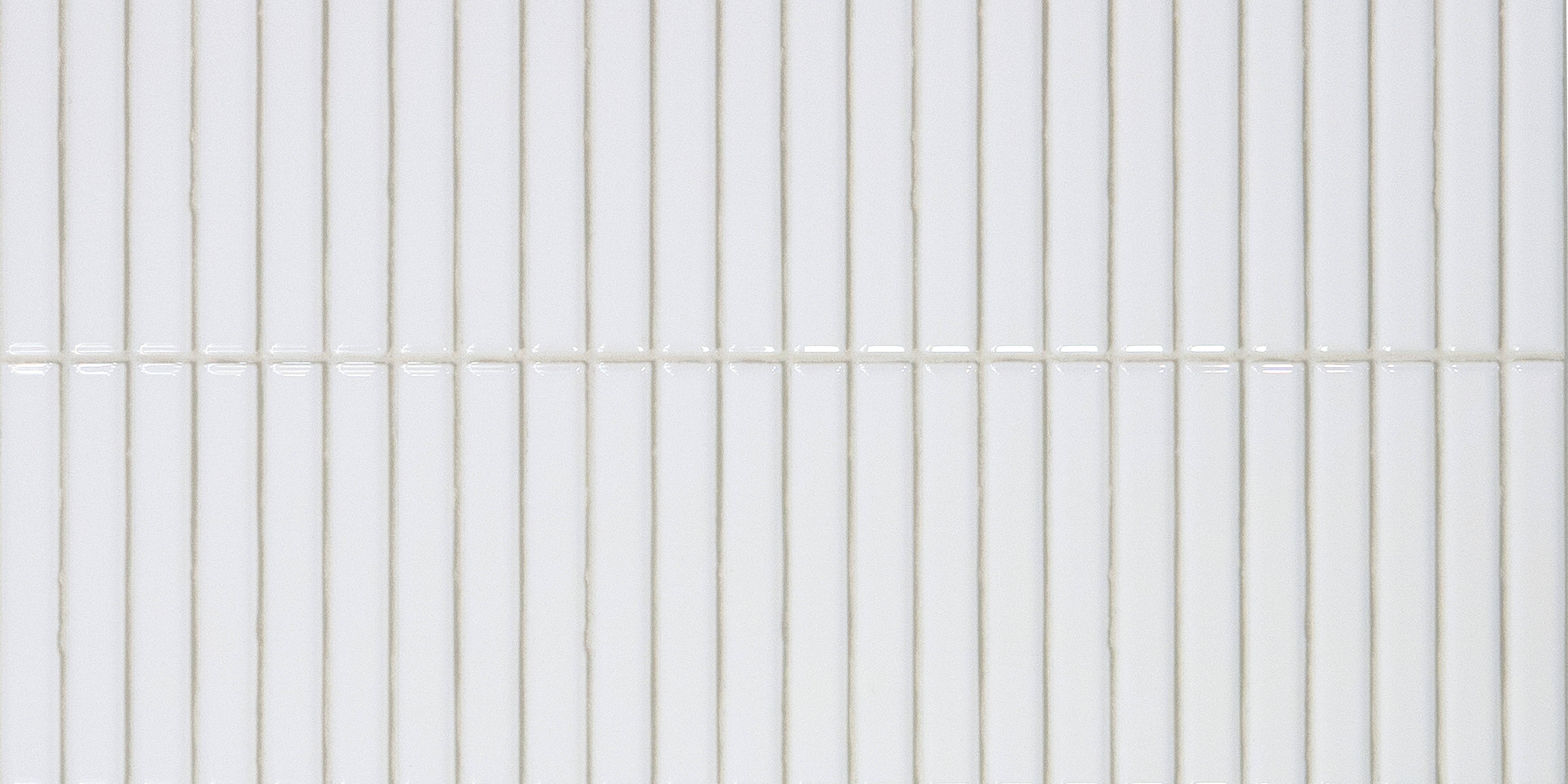 Faux Subway Wall Tile TL 05376 F Miraq Kitkat Snow White 2 ft x 1 ft Ceramic Glossy Finish - 8 mm | Suitable For Kitchen, Bathroom Walls and Backsplashes | Please Expect a Slight Variation of Pattern