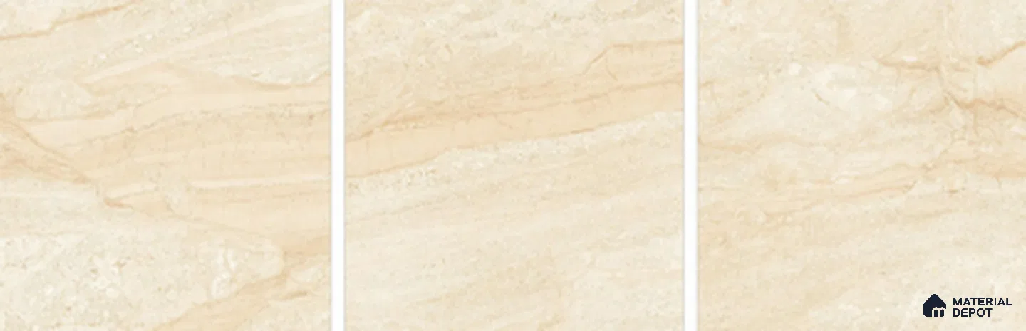 TL 02926 Marshmallow Cream 2 ft x 2 ft Glossy Finish Vitrified Floor & Wall Tile - 9.5 mm