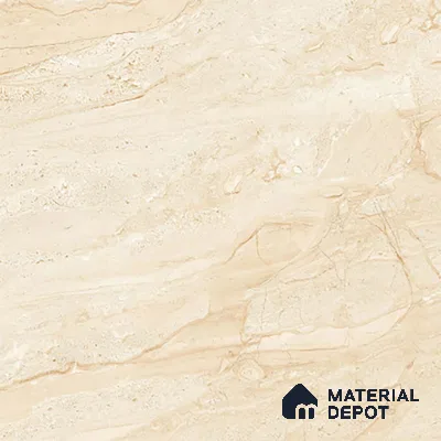 TL 02926 Marshmallow Cream 2 ft x 2 ft Glossy Finish Vitrified Floor & Wall Tile - 9.5 mm