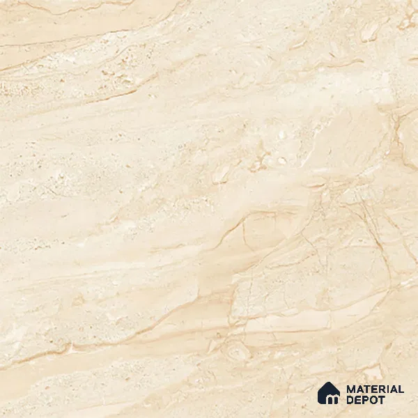 TL 02926 Marshmallow Cream 2 ft x 2 ft Glossy Finish Vitrified Floor & Wall Tile - 9.5 mm
