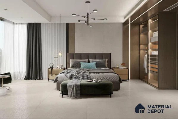 Stone Floor & Wall Tile TL 04457 Massive Thunder Stone 4 ft x 2 ft Digital Punch Matte Finish Vitrified Tile - 9 mm | 4 Random Design | Suitable For Living Room, Bedroom, Bathroom (Sample)