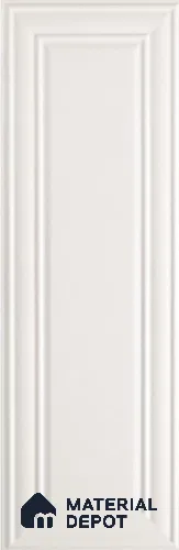 Plain Wall Tile TL 12871 D White Wainscot 3 ft x 1 ft Matte Finish Ceramic Tile - 9 mm