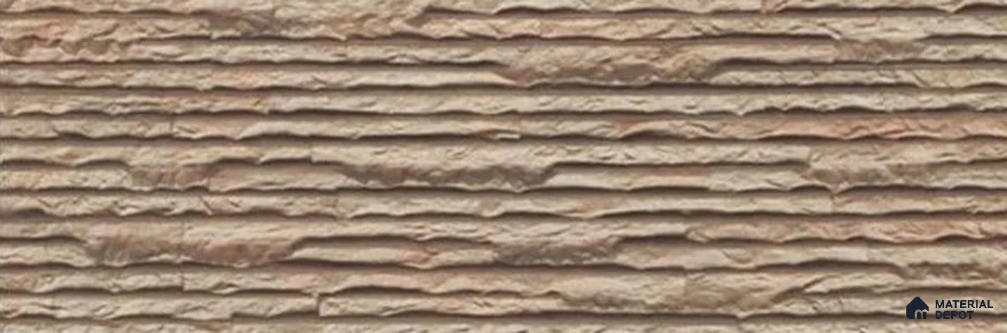 Stone Wall & Floor Exterior Tile TL 12873 H Terra Ledgerstone 630 x 210 mm Matte Finish Porcelain Tile - 9 mm | Suitable For Courtyard, Garden