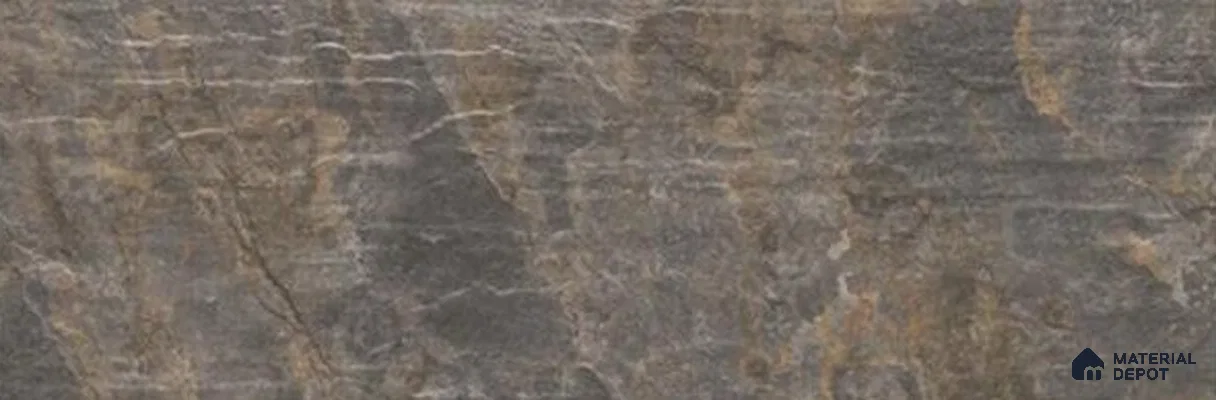 Stone Wall & Floor Exterior Tile TL 12873 E Charcoal Riven Slate 630 x 210 mm Matte Finish Porcelain Tile - 9 mm | Suitable For Courtyard, Garden