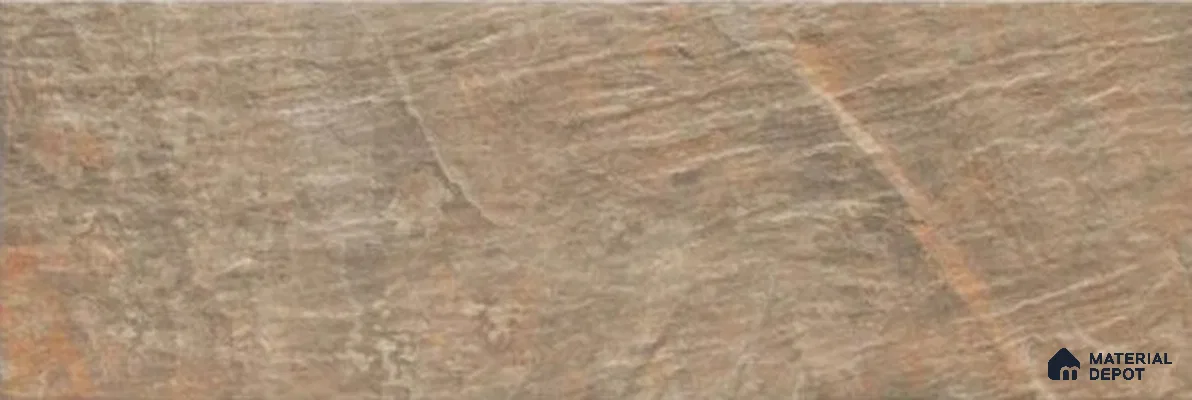 Stone Wall & Floor Exterior Tile TL 12873 G Terra Rust Slate 630 x 210 mm Matte Finish Porcelain Tile - 9 mm | Suitable For Courtyard, Garden
