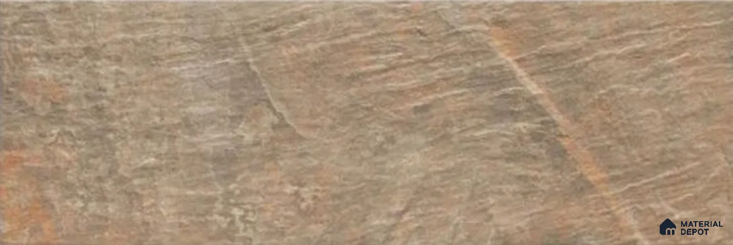 Stone Wall & Floor Exterior Tile TL 12873 G Terra Rust Slate 630 x 210 mm Matte Finish Porcelain Tile - 9 mm | Suitable For Courtyard, Garden