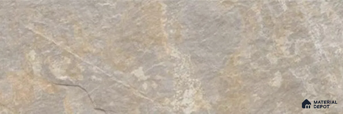 Stone Wall & Floor Exterior Tile TL 12873 C Grey Riven Slate 630 x 210 mm Matte Finish Porcelain Tile - 9 mm | Suitable For Courtyard, Garden
