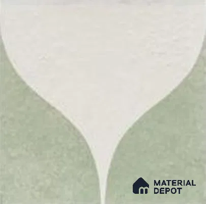 Subway Floor & Wall Tile TL 12877 E Season Decor Green Two 8 x 8 inch Matte Finish Porcelain Tile - 9 mm