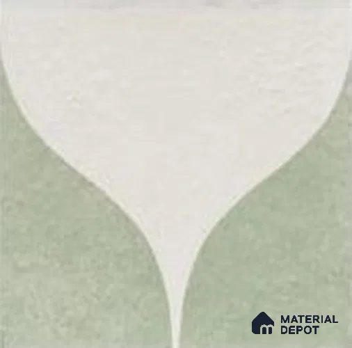 Subway Floor & Wall Tile TL 12877 E Season Decor Green Two 8 x 8 inch Matte Finish Porcelain Tile - 9 mm
