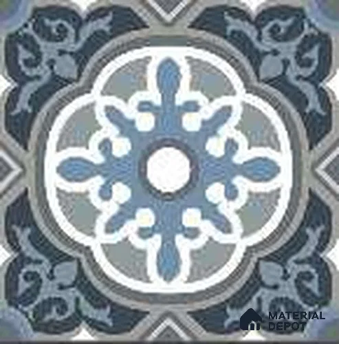 Subway Floor & Wall Tile TL 12867 Mandala 8 x 8 inch Matte Finish Porcelain Tile - 9 mm