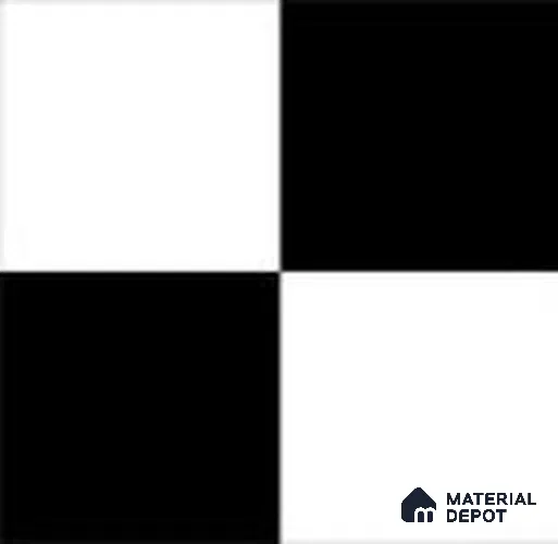 Subway Floor & Wall Tile TL 12865 Black & White Checkerboard 8 x 8 inch Matte Finish Porcelain Tile - 9 mm