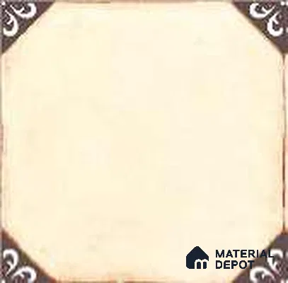 Subway Floor & Wall Tile TL 12862 Cream Navy Diamond 8 x 8 inch Matte Finish Porcelain Tile - 9 mm