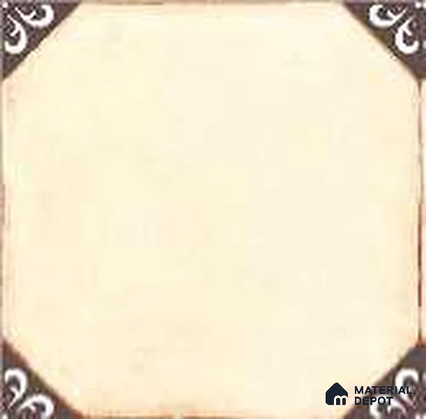 Subway Floor & Wall Tile TL 12862 Cream Navy Diamond 8 x 8 inch Matte Finish Porcelain Tile - 9 mm