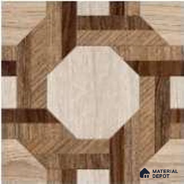 Wood Floor & Wall Tile TL 12858 E Bruno 8 x 8 inch Matte Finish Porcelain Tile - 9 mm