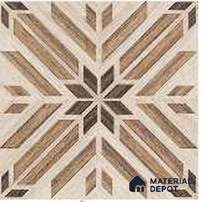 Wood Floor & Wall Tile TL 12858 B Adrien 8 x 8 inch Matte Finish Porcelain Tile - 9 mm