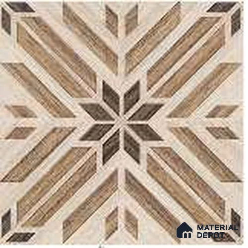 Wood Floor & Wall Tile TL 12858 B Adrien 8 x 8 inch Matte Finish Porcelain Tile - 9 mm