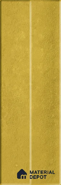 Subway Wall Tile TL 12636 L Wave Ochre Decor 9 inch x 3 inch Ceramic Matte Finish - 10 mm | Suitable for Kitchen & Bathroom