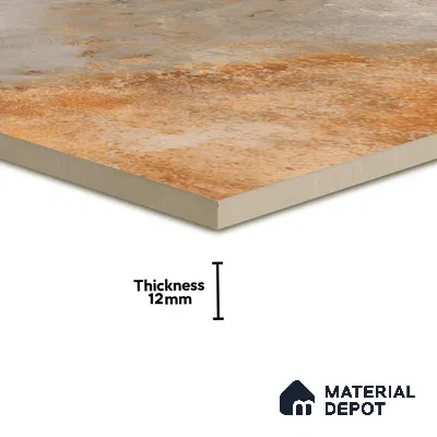 TL 07595 B Jaspero Grist 16 x 16 inch Anti Skid Matte Finish Vitrified Floor Tile - 12 mm (6 Random Designs) | Pattern Alignment May Vary | 2-3 mm Spacer is Mandatory