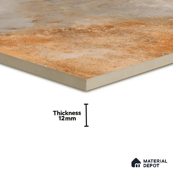 TL 07595 B Jaspero Grist 16 x 16 inch Anti Skid Matte Finish Vitrified Floor Tile - 12 mm (6 Random Designs) | Pattern Alignment May Vary | 2-3 mm Spacer is Mandatory