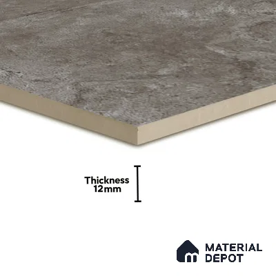 TL 07594 B Glitter Gris 16 x 16 inch Anti Skid Matte Finish Vitrified Floor Tile - 12 mm (6 Random Designs) | Pattern Alignment May Vary | 2-3 mm Spacer is Mandatory