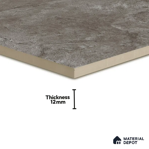TL 07594 B Glitter Gris 16 x 16 inch Anti Skid Matte Finish Vitrified Floor Tile - 12 mm (6 Random Designs) | Pattern Alignment May Vary | 2-3 mm Spacer is Mandatory