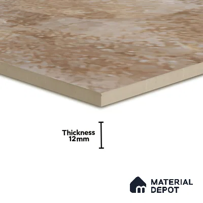 TL 07600 B Fade Brown 16 x 16 inch Anti Skid Matte Finish Vitrified Floor Tile - 12 mm | Pattern Alignment May Vary | 2-3 mm Spacer is Mandatory