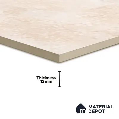 TL 07600 Fade Cream 16 x 16 inch Anti Skid Matte Finish Vitrified Floor Tile - 12 mm | Pattern Alignment May Vary | 2-3 mm Spacer is Mandatory