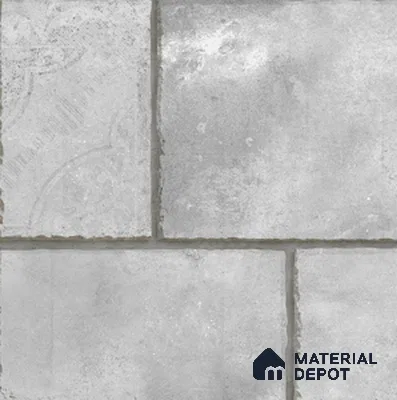 TL 07596 Uno Greck 16 x 16 inch Anti Skid Matte Finish Vitrified Floor Tile - 12 mm (4 Random Designs) | Pattern Alignment May Vary | 2-3 mm Spacer is Mandatory