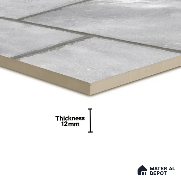 TL 07596 Uno Greck 16 x 16 inch Anti Skid Matte Finish Vitrified Floor Tile - 12 mm (4 Random Designs) | Pattern Alignment May Vary | 2-3 mm Spacer is Mandatory