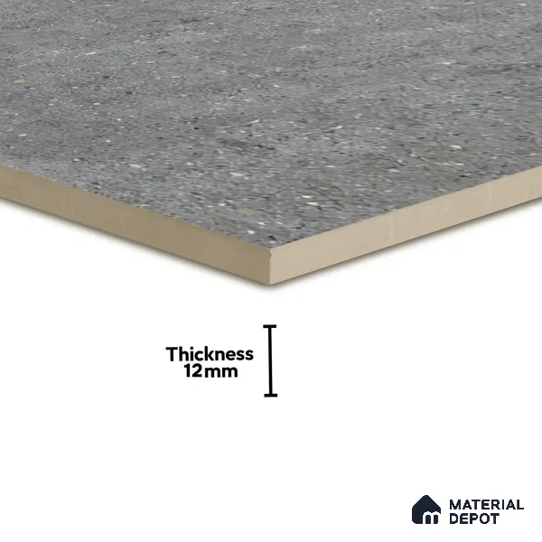 TL 07593 B Beola Grey 16 x 16 inch Anti Skid Matte Finish Vitrified Floor Tile - 12 mm (6 Random Designs) | Pattern Alignment May Vary | 2-3 mm Spacer is Mandatory