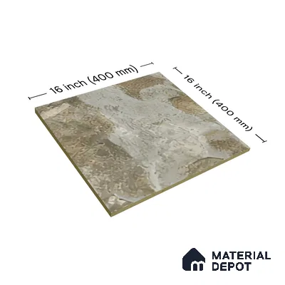TL 07601 B Bold Grey 16 x 16 inch Anti Skid Matte Finish Vitrified Floor Tile - 12 mm | Pattern Alignment May Vary | 2-3 mm Spacer is Mandatory