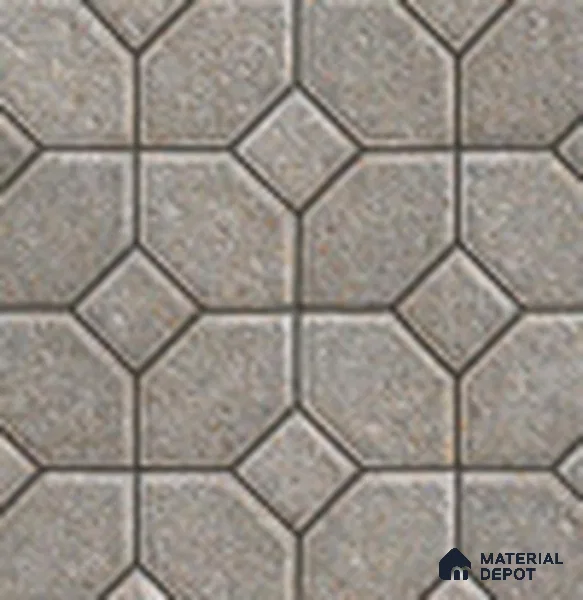TL 07598 Hexa Stone 16 x 16 inch Anti Skid Matte Finish Vitrified Floor Tile - 12 mm | Pattern Alignment May Vary | 2-3 mm Spacer is Mandatory