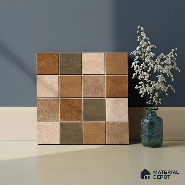 Stone Look Floor Tile TL 09146 B | Matte Finish 12 x 12 inch Vitrified Tile - 8 mm | Suitable For Kitchen, Bathroom, Bedroom & Office