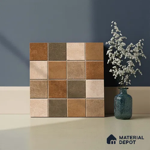 Stone Look Floor Tile TL 09146 B | Matte Finish 12 x 12 inch Vitrified Tile - 8 mm | Suitable For Kitchen, Bathroom, Bedroom & Office