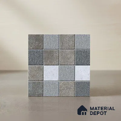 Stone Look Floor Tile TL 09146 | Matte Finish 12 x 12 inch Vitrified Tile - 8 mm | Suitable For Kitchen, Bathroom, Bedroom & Office
