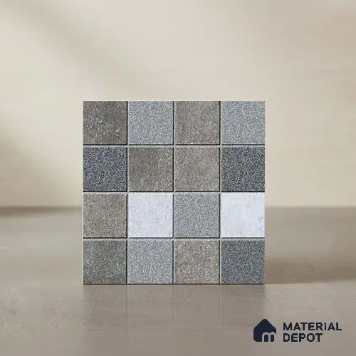 Stone Look Floor Tile TL 09146 | Matte Finish 12 x 12 inch Vitrified Tile - 8 mm | Suitable For Kitchen, Bathroom, Bedroom & Office